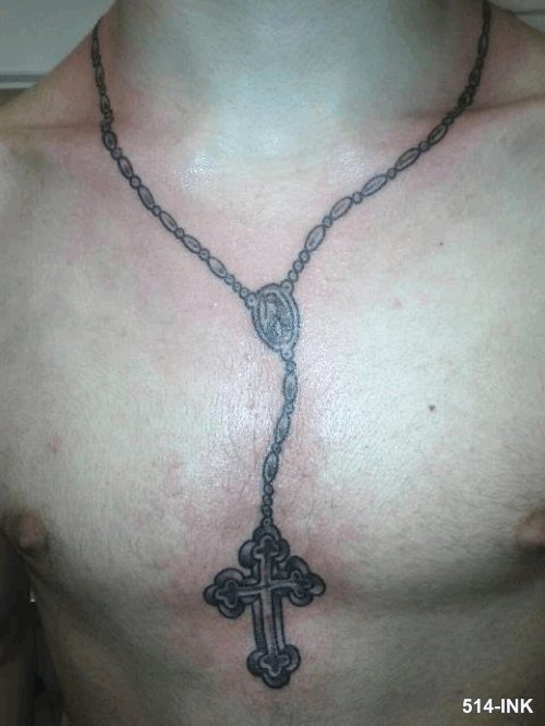 Montreal Neck Chain Tattoo